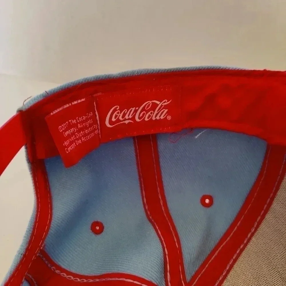 Genuine 2017 Coca Cola snap-back adjustable hat, rare Japanese, EXC